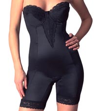 Strapless Lowback Bodysuit with Legs